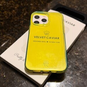 Velvet Caviar Bright Yellow Phone Case iPhone 14 Pro Max